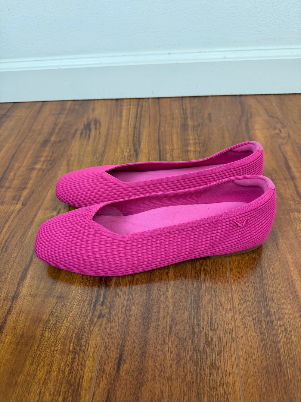 Vivaia Square Toe knit ballet flats size EU 39 US 8 Wide - Picture 5 of 7